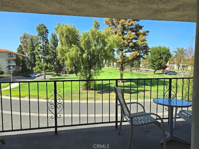 view of balcony