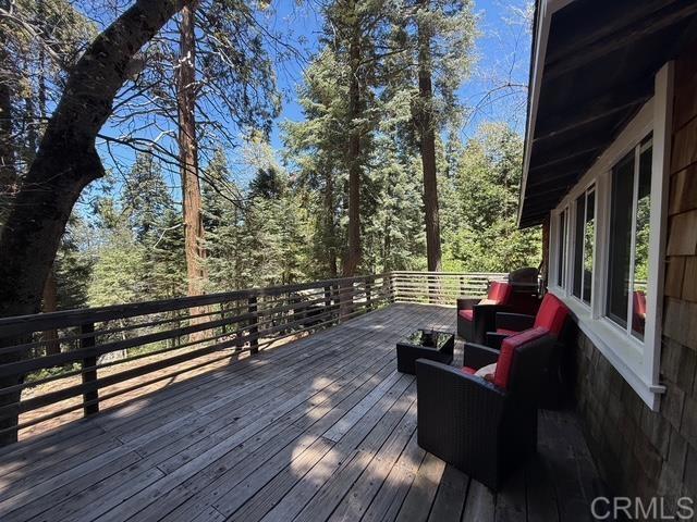 22104 Crestline, Palomar Mountain, CA 92060 - view of wooden deck