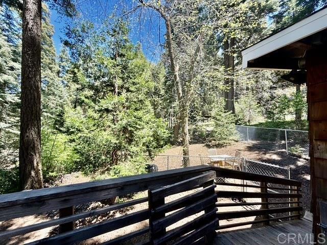 22104 Crestline, Palomar Mountain, CA 92060 - wooden terrace featuring fence