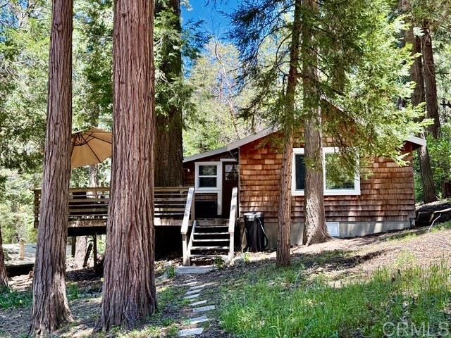 22104 Crestline, Palomar Mountain, CA 92060 - view of front of home with a deck and stairway