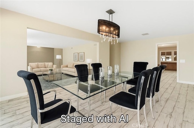 618 E Sunset Dr N, Redlands, CA 92373 - dining space featuring light wood-style flooring