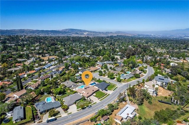 618 E Sunset Dr N, Redlands, CA 92373 - aerial view of property's location featuring a mountainous background