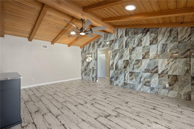 618 E Sunset Dr N, Redlands, CA 92373 - spare room with wood ceiling, ceiling fan, and wood finished floors