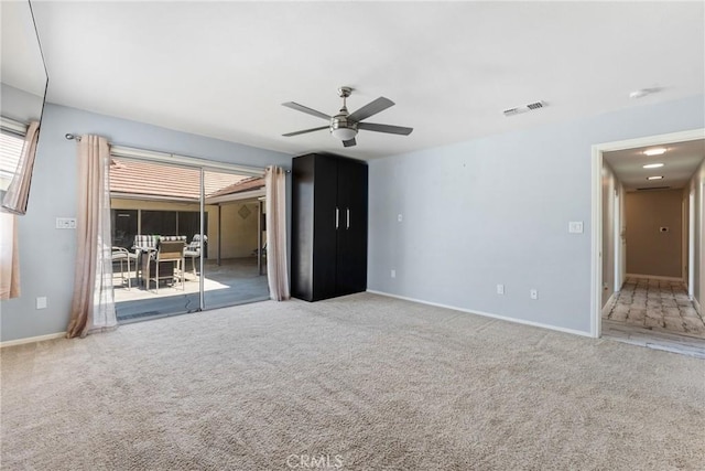 618 E Sunset Dr N, Redlands, CA 92373 - carpeted spare room featuring ceiling fan and baseboards