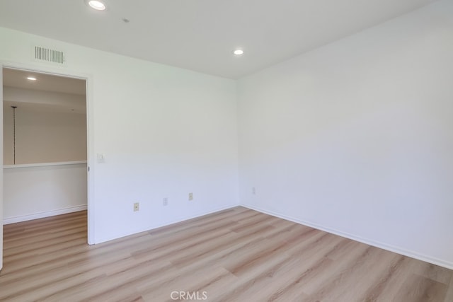 2115 Via Viejo, San Clemente, CA 92673 - empty room with wood finished floors, recessed lighting, and baseboards