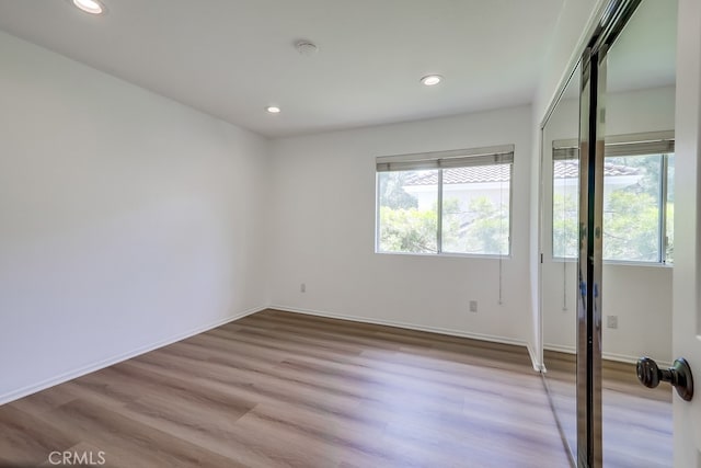 2115 Via Viejo, San Clemente, CA 92673 - unfurnished room featuring recessed lighting, wood finished floors, baseboards, and a smoke detector