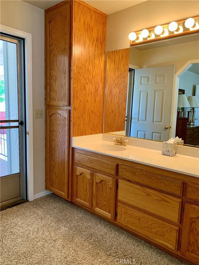 18427 Deer Hl, Hidden Valley Lake, CA 95467 - bathroom featuring vanity and carpet floors