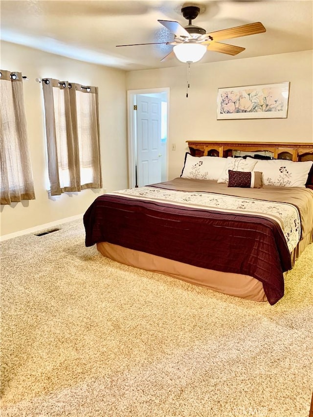 18427 Deer Hl, Hidden Valley Lake, CA 95467 - bedroom with carpet and a ceiling fan