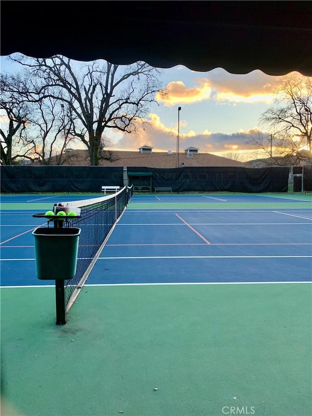 18427 Deer Hl, Hidden Valley Lake, CA 95467 - view of tennis court