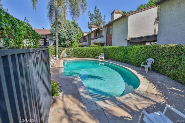 view of pool with a patio
