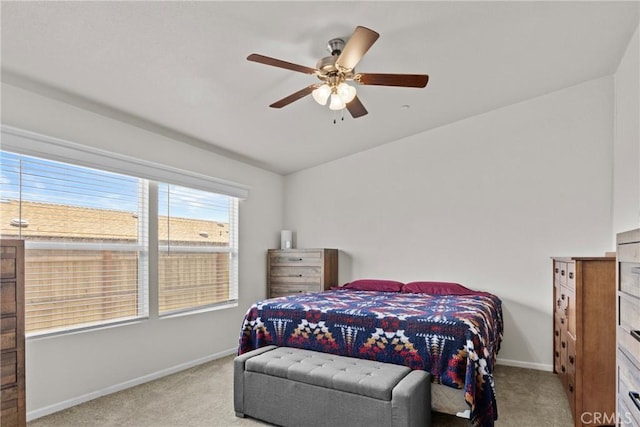 2289 Kyla Ct, San Bernardino, CA 92410 - bedroom with carpet floors, baseboards, and a ceiling fan