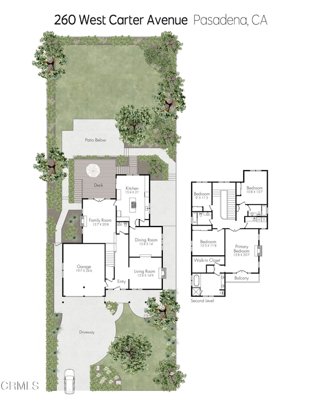 260 W Carter Ave, Sierra Madre, CA 91024 - room layout