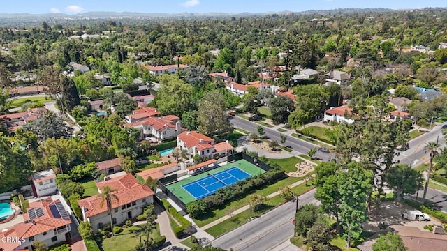 620 S Allen Ave, San Marino, CA 91108 - aerial overview of property's location with nearby suburban area