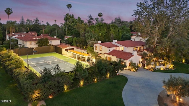 620 S Allen Ave, San Marino, CA 91108 - view of aerial view at dusk