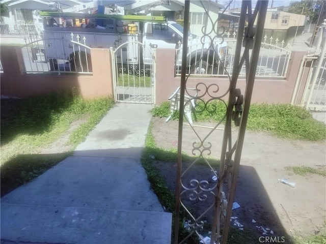 gate with fence