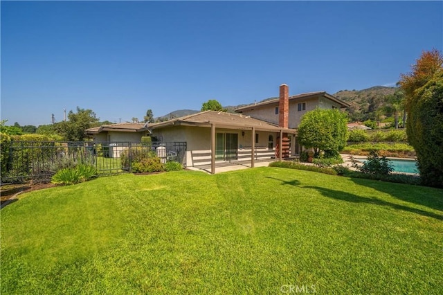 964 N Entrada Way, Glendora, CA 91741 - rear view of property with a patio area, a chimney, and stucco siding