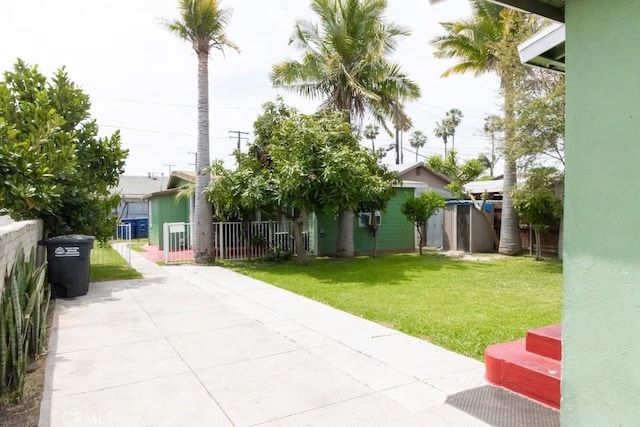 2224 Mortimer St, Huntington Park, CA 90255 - view of yard with concrete driveway