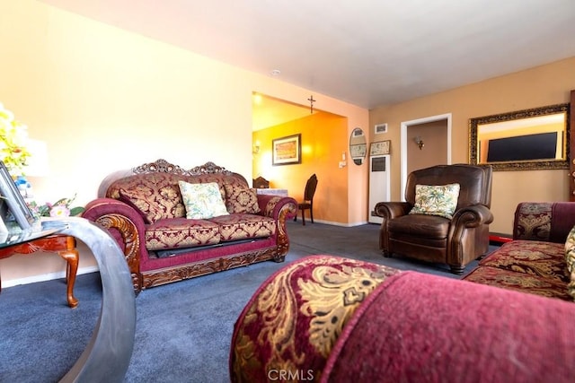 2224 Mortimer St, Huntington Park, CA 90255 - living area featuring carpet flooring and baseboards