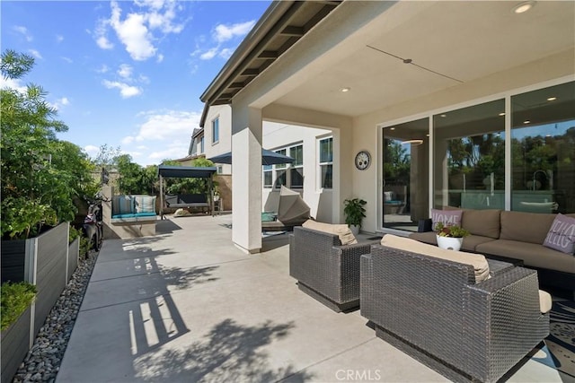 26288 Meadow Dr, San Juan Capistrano, CA 92675 - view of patio with an outdoor hangout area