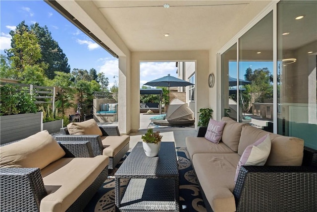 26288 Meadow Dr, San Juan Capistrano, CA 92675 - view of patio with outdoor lounge area