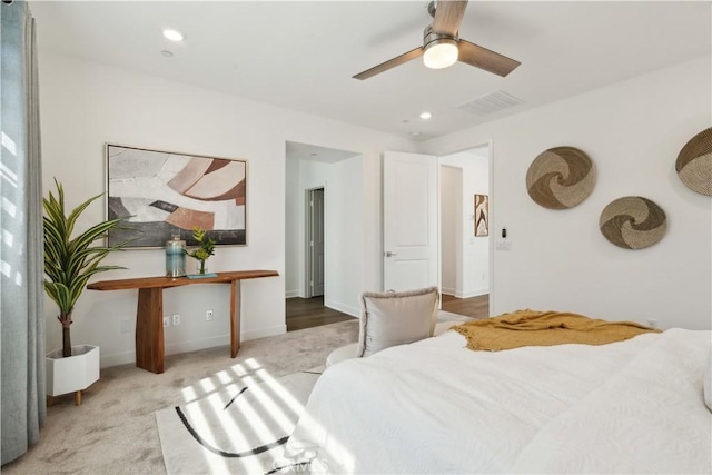 26288 Meadow Dr, San Juan Capistrano, CA 92675 - bedroom featuring recessed lighting, baseboards, and a ceiling fan