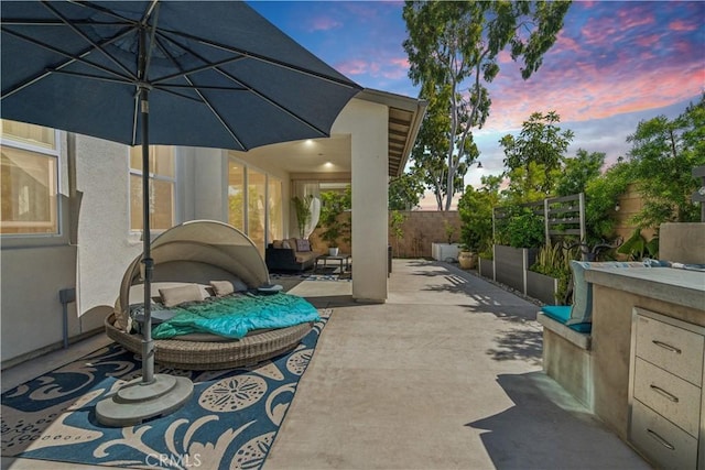 26288 Meadow Dr, San Juan Capistrano, CA 92675 - view of patio featuring an outdoor living space
