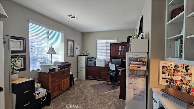 13817 Grant Way, Oak Hills, CA 92344 - office area featuring carpet