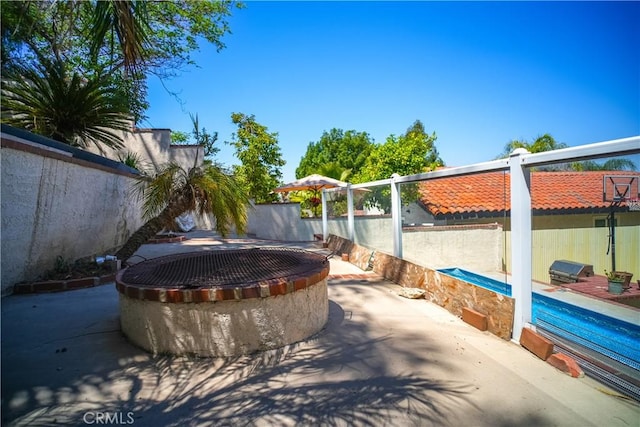 view of patio / terrace featuring a fenced backyard