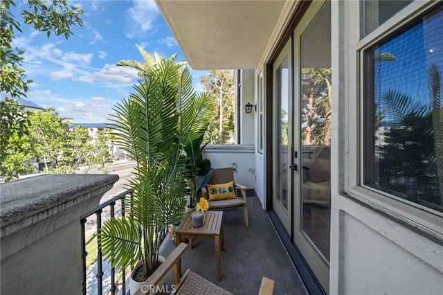 view of balcony