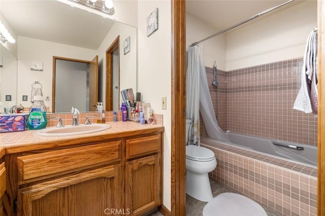 2604 Veneman Ave, Modesto, CA 95356 - full bath with toilet, tiled shower / bath, vanity, and tile patterned floors