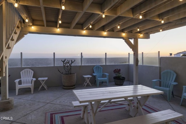 325 Ocean Dr, Oxnard, CA 93035 - view of patio featuring outdoor dining space and a water view
