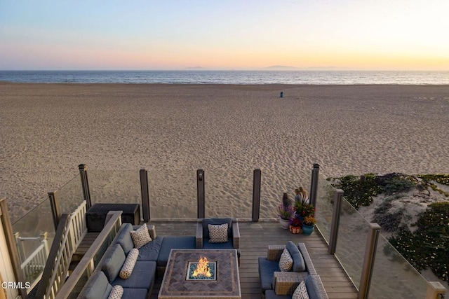 325 Ocean Dr, Oxnard, CA 93035 - water view with an outdoor fire pit