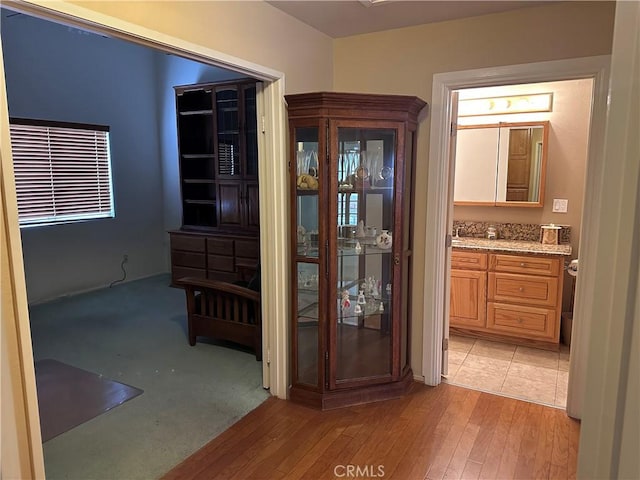 41023 Cedar Ridge Ln, Cherry Valley, CA 92223 - hallway featuring light wood-style floors