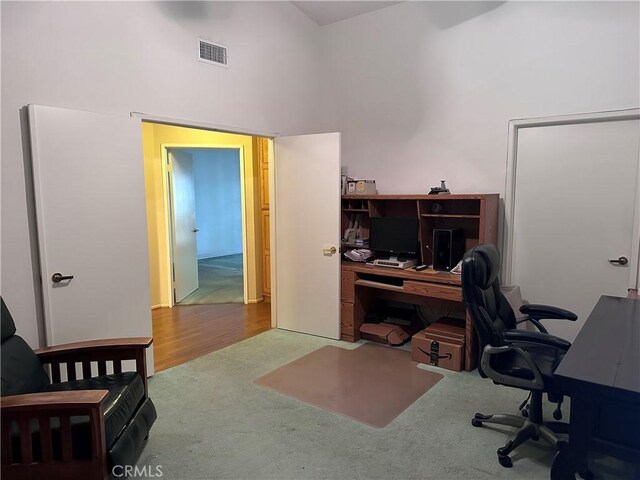 41023 Cedar Ridge Ln, Cherry Valley, CA 92223 - office with carpet and a high ceiling