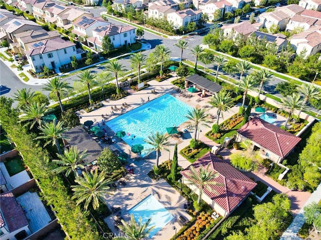 223 Gaspar, Irvine, CA 92618 - aerial perspective of suburban area with a pool area