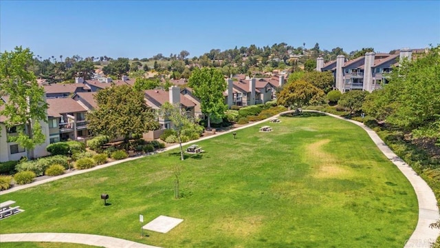 aerial view of residential area