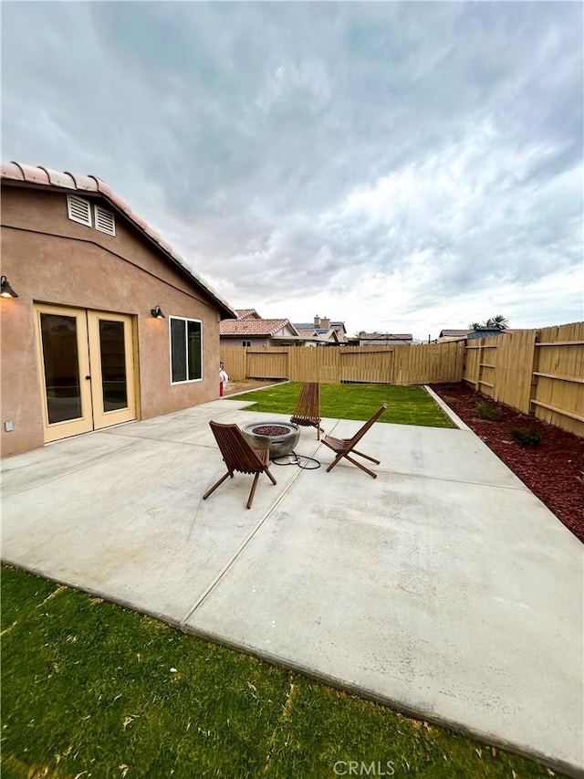 770 Cypress Ln, Blythe, CA 92225 - view of patio / terrace featuring a fire pit