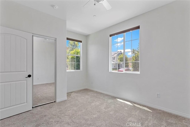 22069 Windham Way, Saugus, CA 91350 - unfurnished bedroom with carpet floors, a closet, baseboards, and ceiling fan