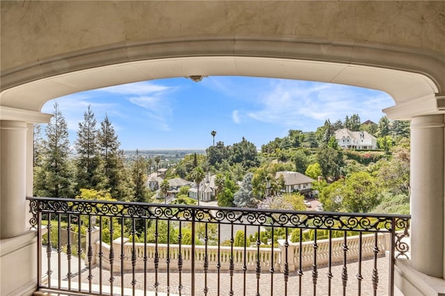 328 N Terrace View Dr, Monrovia, CA 91016 - balcony featuring view of wooded area