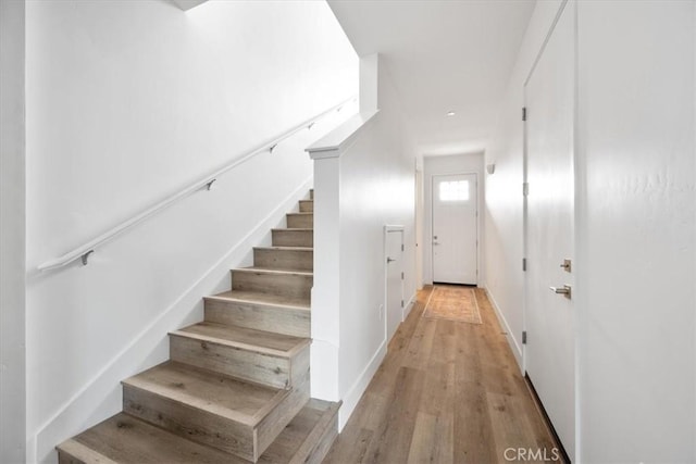 360 S Halcyon Rd, Arroyo Grande, CA 93420 - staircase with wood finished floors