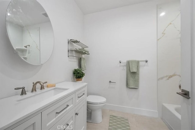 360 S Halcyon Rd, Arroyo Grande, CA 93420 - full bathroom with vanity, tub / shower combination, and tile patterned flooring