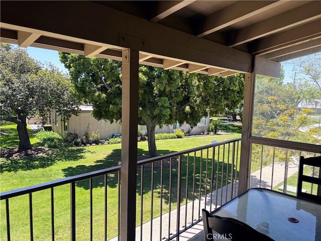 view of balcony