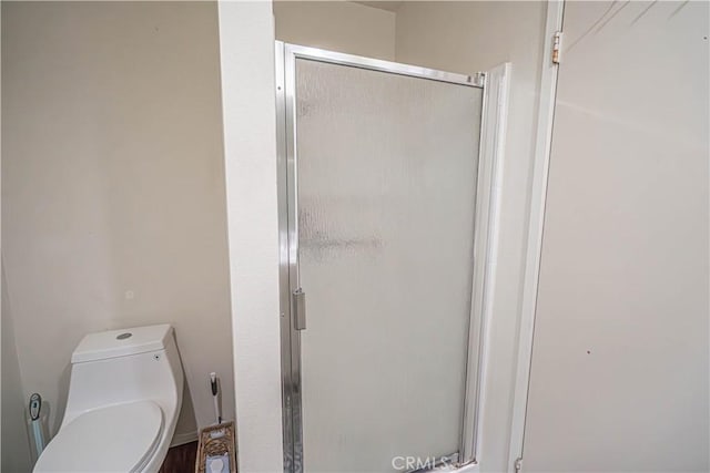 18111 Erik Ct Unit 445, Canyon Country, CA 91387 - full bathroom featuring a shower stall and toilet