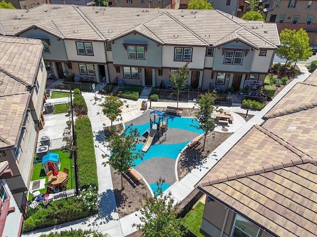 1514 Crown Ln Unit 1, Chula Vista, CA 91915 - aerial view of residential area featuring a pool area