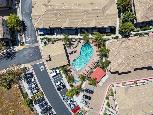 1514 Crown Ln Unit 1, Chula Vista, CA 91915 - aerial view of property and surrounding area featuring a pool