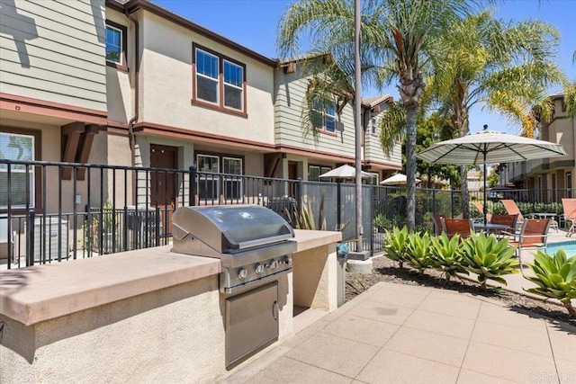 1514 Crown Ln Unit 1, Chula Vista, CA 91915 - view of patio / terrace featuring an outdoor kitchen