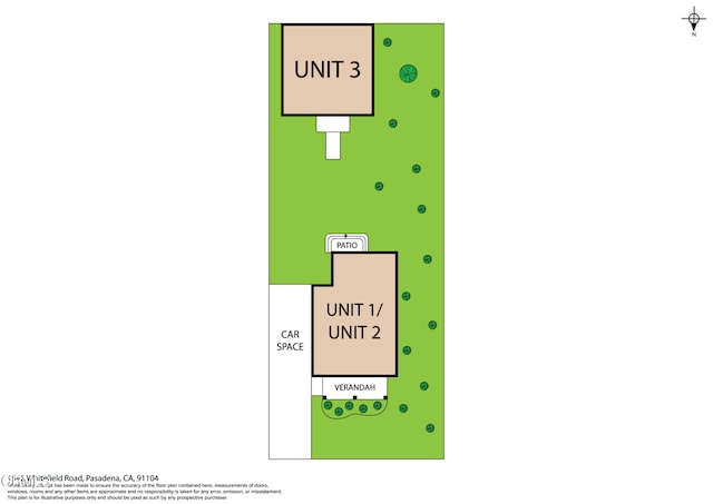 1540 Whitefield Rd, Pasadena, CA 91104 - room layout