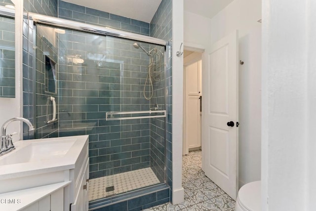 1540 Whitefield Rd, Pasadena, CA 91104 - full bath featuring a stall shower, toilet, and vanity