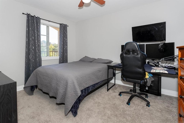 797 Trailside Pl, San Marcos, CA 92078 - bedroom featuring carpet floors, an office area, and a ceiling fan