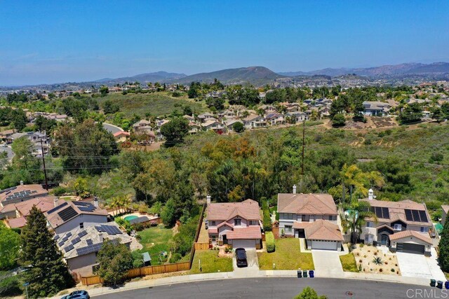 797 Trailside Pl, San Marcos, CA 92078 - aerial view of residential area with a mountain backdrop